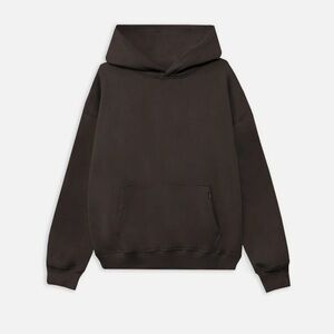 Men's Dark Brown Pullover Hoodie - Minimal Everyday Sweatshirt